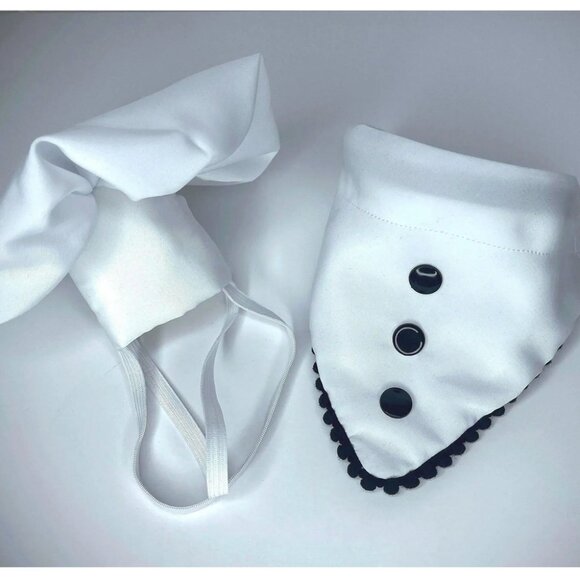 Christmas Sous Chef Dog Costume | Reversible Bandana, Hat  Sous Chef costume Bandana & Hat Set | Chef Outfit for Dogs